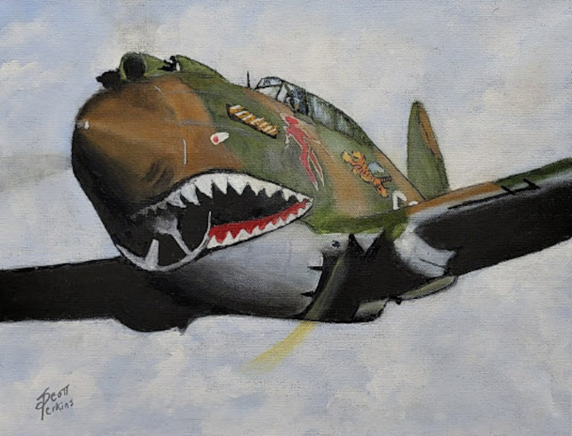 Artwork submitted by Scott Perkins for the Air University Art of Service art show at Maxwell Air Force Base, Alabama Sept. 9 - Nov. 14, 2024. (Courtesy artwork by Scott Perkins)