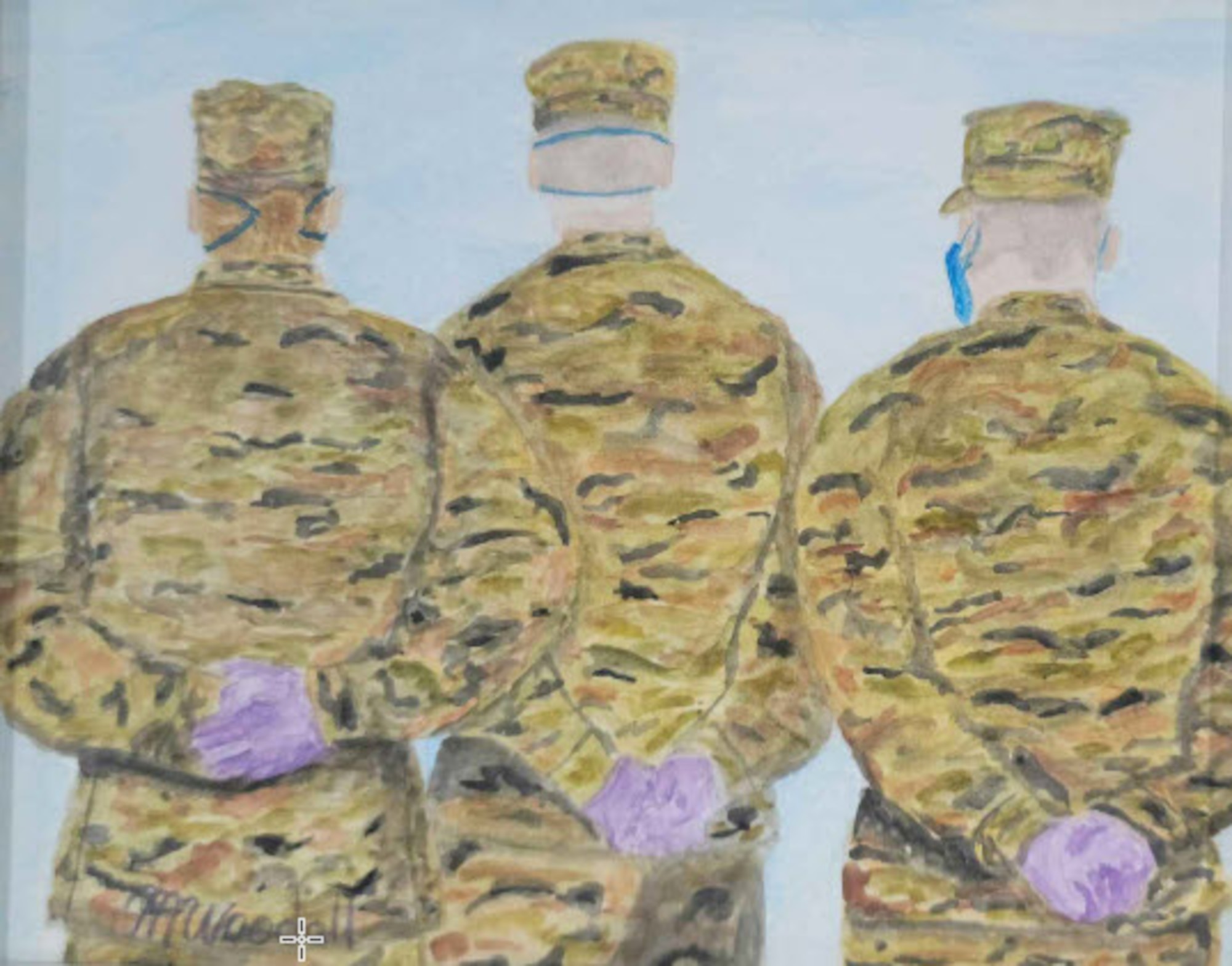 Artwork submitted by Marty Woodall for the Air University Art of Service art show at Maxwell Air Force Base, Alabama Sept. 9 - Nov. 14, 2024. (Courtesy artwork by Marty Woodall)