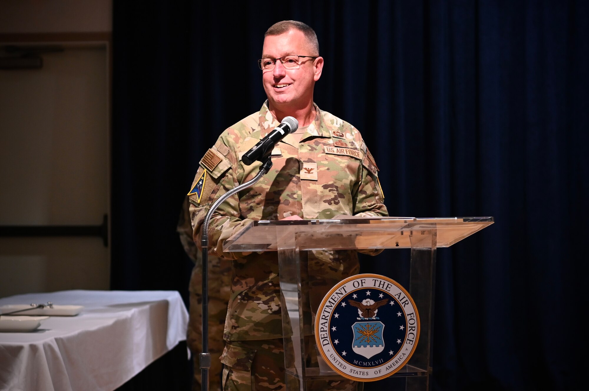 Vandenberg celebrating the u.s. air force birthday with a cake cutting and a speech