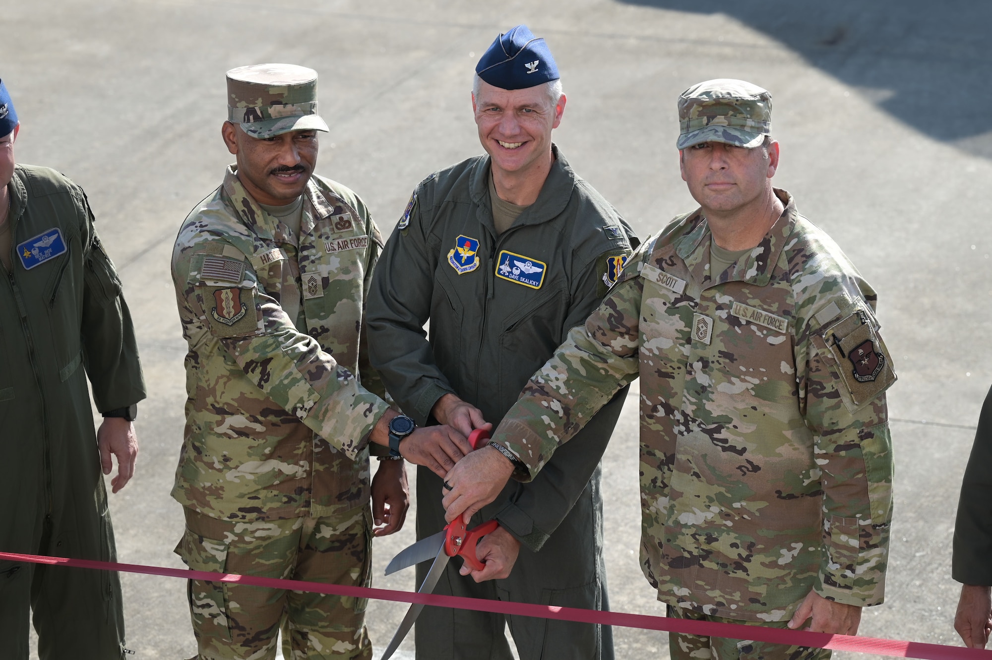 They were joined by senior representatives from the city of Fort Smith and the Arkansas Air National Guard in front of the F-35 static displays, marking the beginning of a new era of international training and cooperation at Ebbing ANGB
