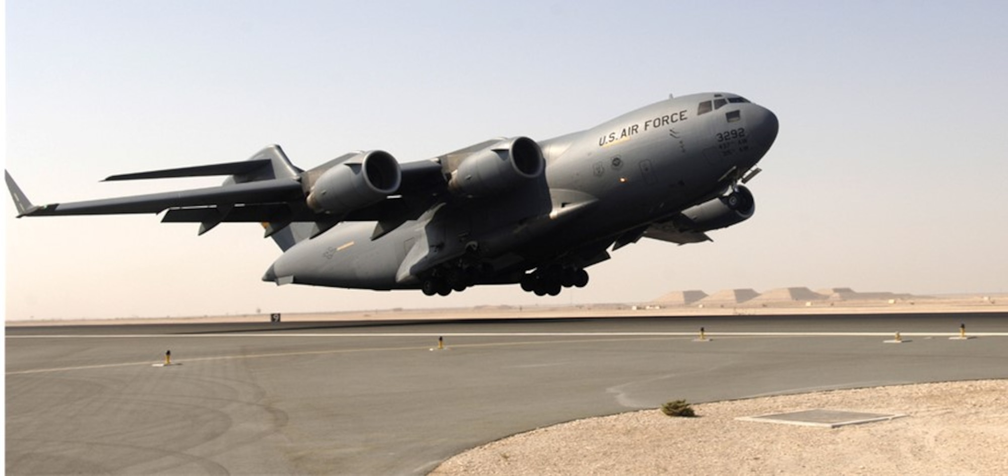 C-17A Globemaster III is the primary source of space Airlift transportation. Most space vehicles and support equipment are commonly transported on this aircraft because of its size, reliability, and capability to carry heavy equipment.