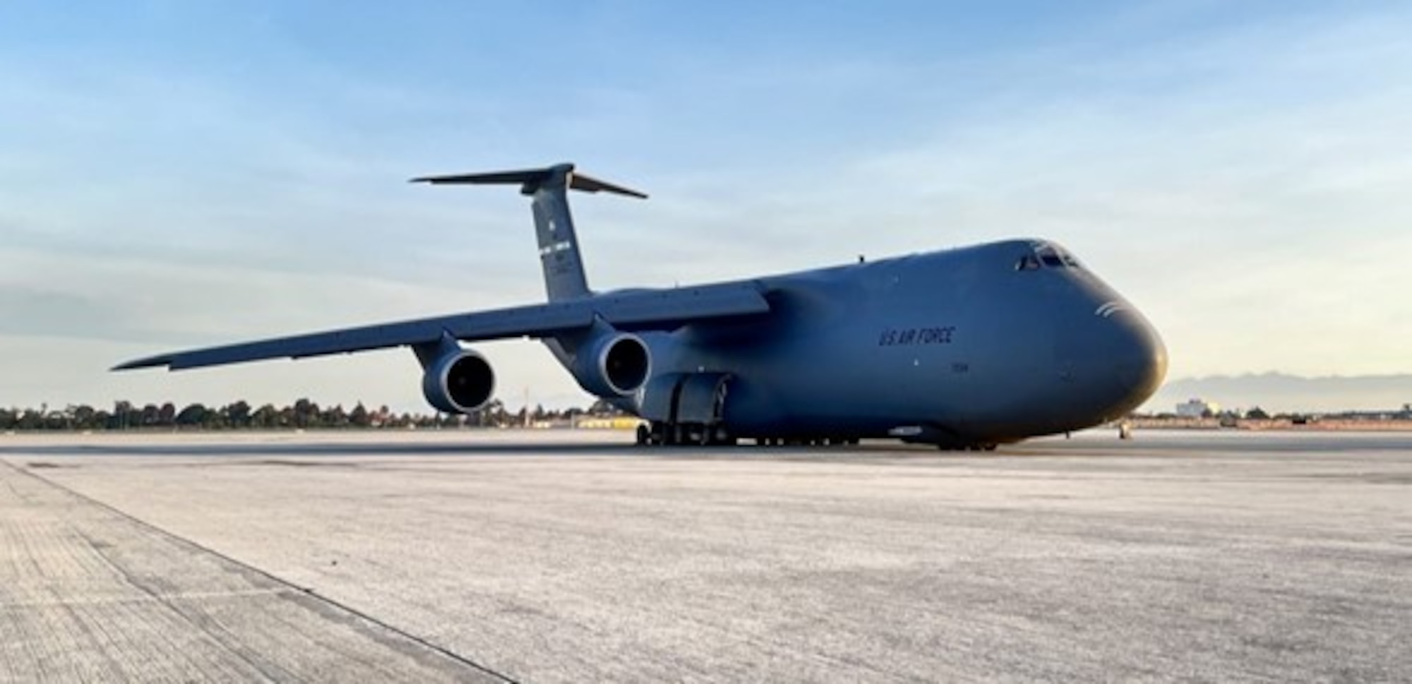 The C-5M Super Galaxy is a strategic transport aircraft for military space Airlift Operations and the largest in Air Force’s inventory. Its primary mission is to transport cargo and personnel for the Department of Defense.