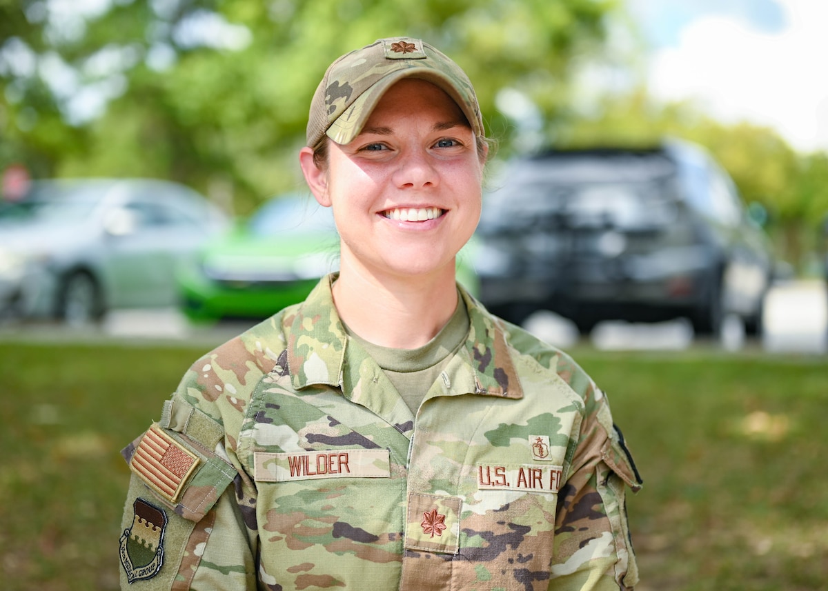 Maj. Wilder smiles for a photo.