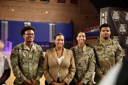 Nearly 2,900 people registered for the District's first-ever Public Safety Job Fair at the D.C. Armory, in Washington, D.C., on Sept. 20, 2024. Mayor Muriel Bowser and Deputy Mayor for Public Safety and Justice Lindsey Appiah joined eight public safety agencies and the D.C. National Guard to recruit for a variety of critical positions. The event, offering competitive salaries and career growth opportunities, highlighted the Bowser administration's commitment to creating pathways to the middle class for District residents.