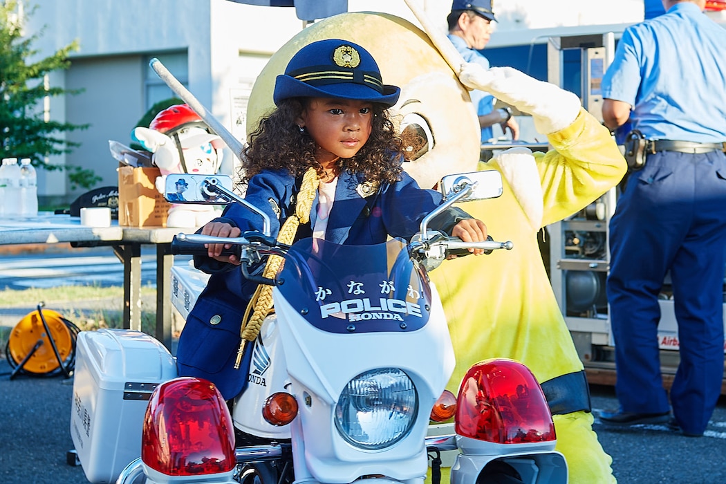 The Japanese Police Station showcases their equipment and role for the Japanese community during the First Responders Night event at Commander, Fleet Activities Yokosuka, Sept. 17, 2024.