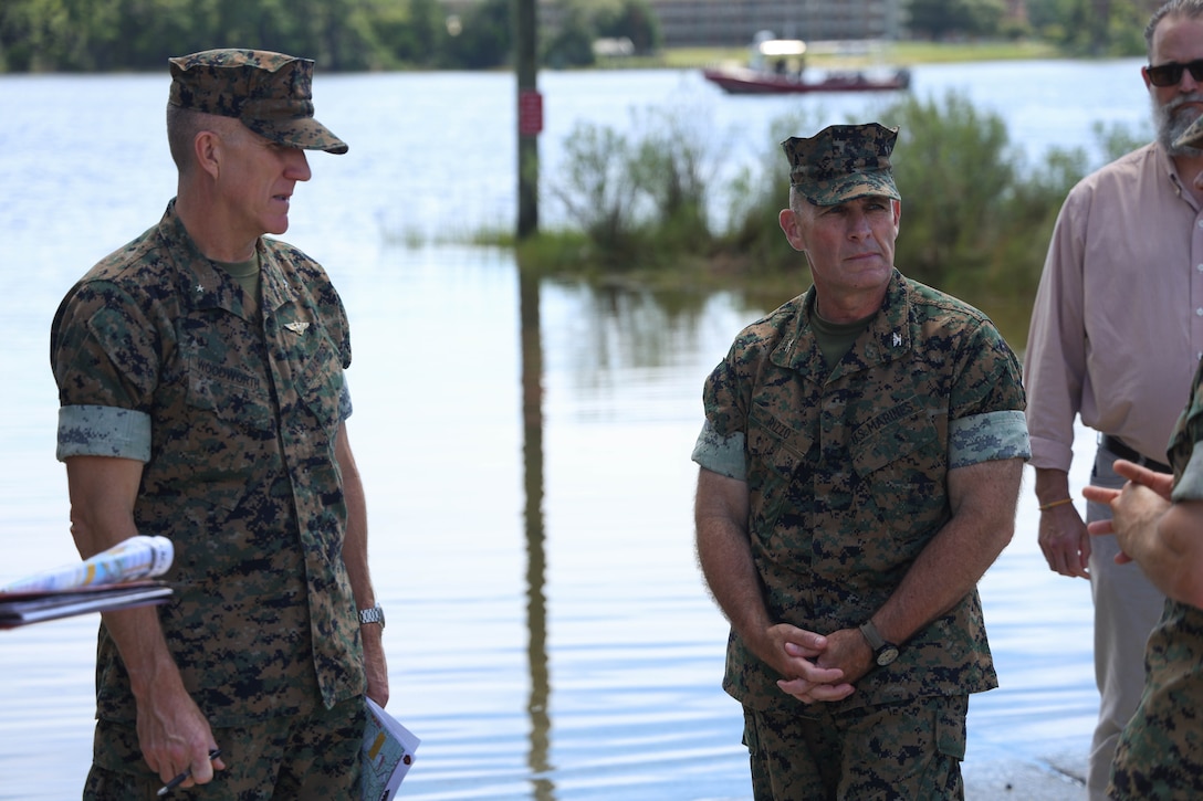 MCICOM Commander BGen Woodworth visits Camp Lejeune