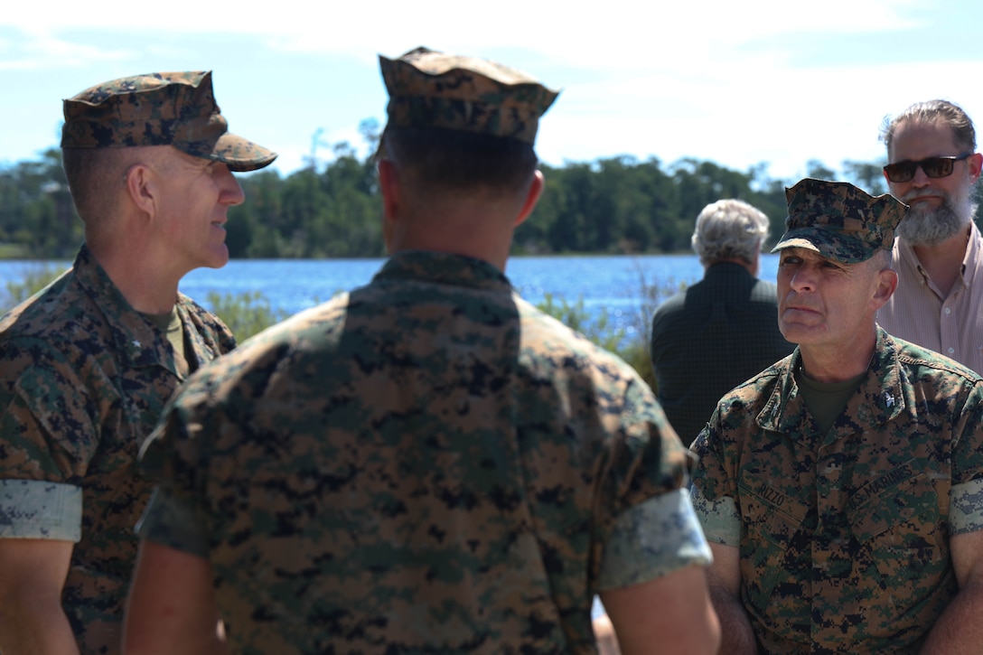 MCICOM Commander BGen Woodworth visits Camp Lejeune