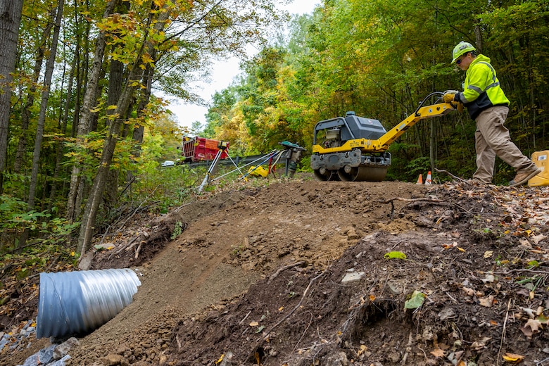 The road rehabilitation project is one of the first partnership opportunities for the U.S. Army Corps of Engineers Pittsburgh District to provide services to the Allegheny National Forest. The project includes repaving roughly 14 miles of scenic roadway near the Kinzua Dam and the Allegheny Reservoir. Funding for the project came from the Great American Outdoors Act of 2020. The act established a new funding stream to address infrastructure and facility maintenance for federal land-management agencies, including the U.S. Forest Service.