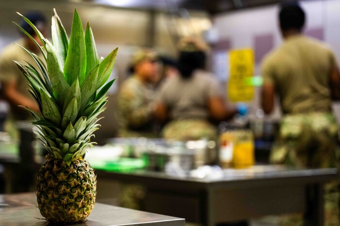 Members from Aviano Air Base compete in the Iron Chef competition.