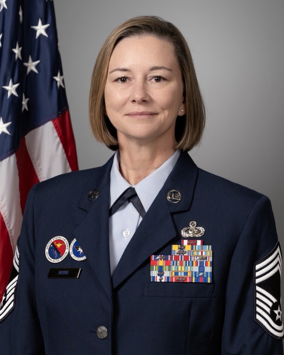 A photo of CMSgt. Jamie. E. Munn, 81st MSG senior enlisted leader.