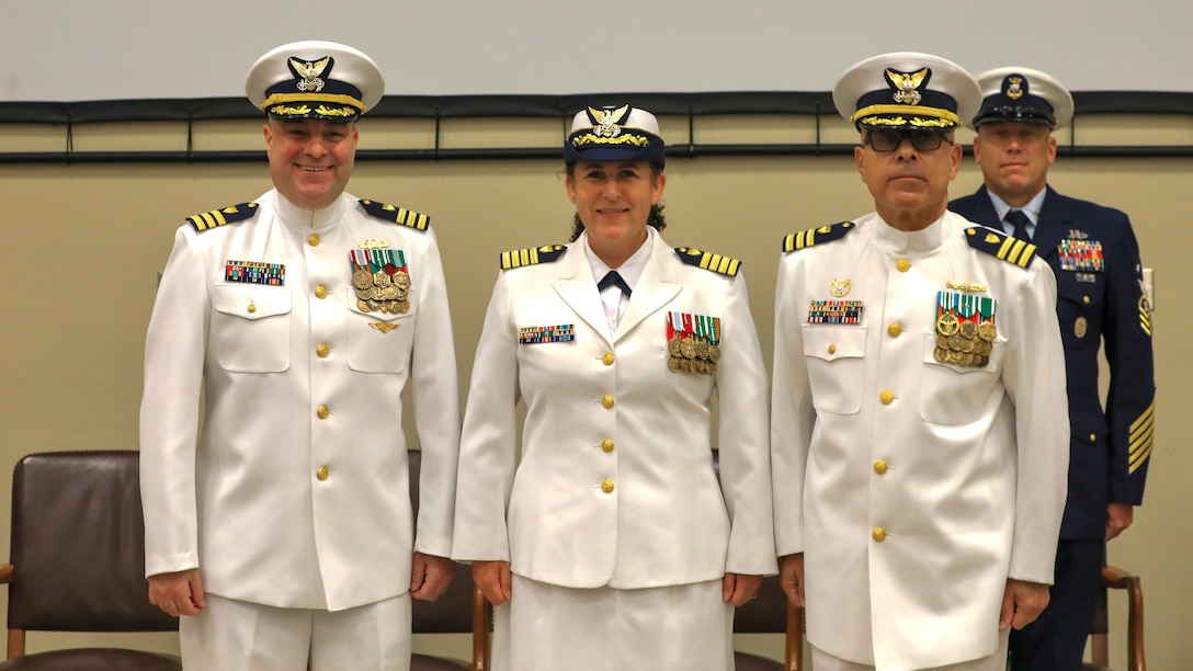 U.S. Coast Guard Port Security Unit 308 (PSU 308) held a change of command ceremony, Saturday, at the Gulfport Combat Readiness Training Center. Cmdr. Jeffery Yoder relieved Cmdr. Paul Green as the commanding officer of PSU 308. Capt. Danielle Shupe, Deputy Chief for Operations, Pacific Area, presided over the ceremony.