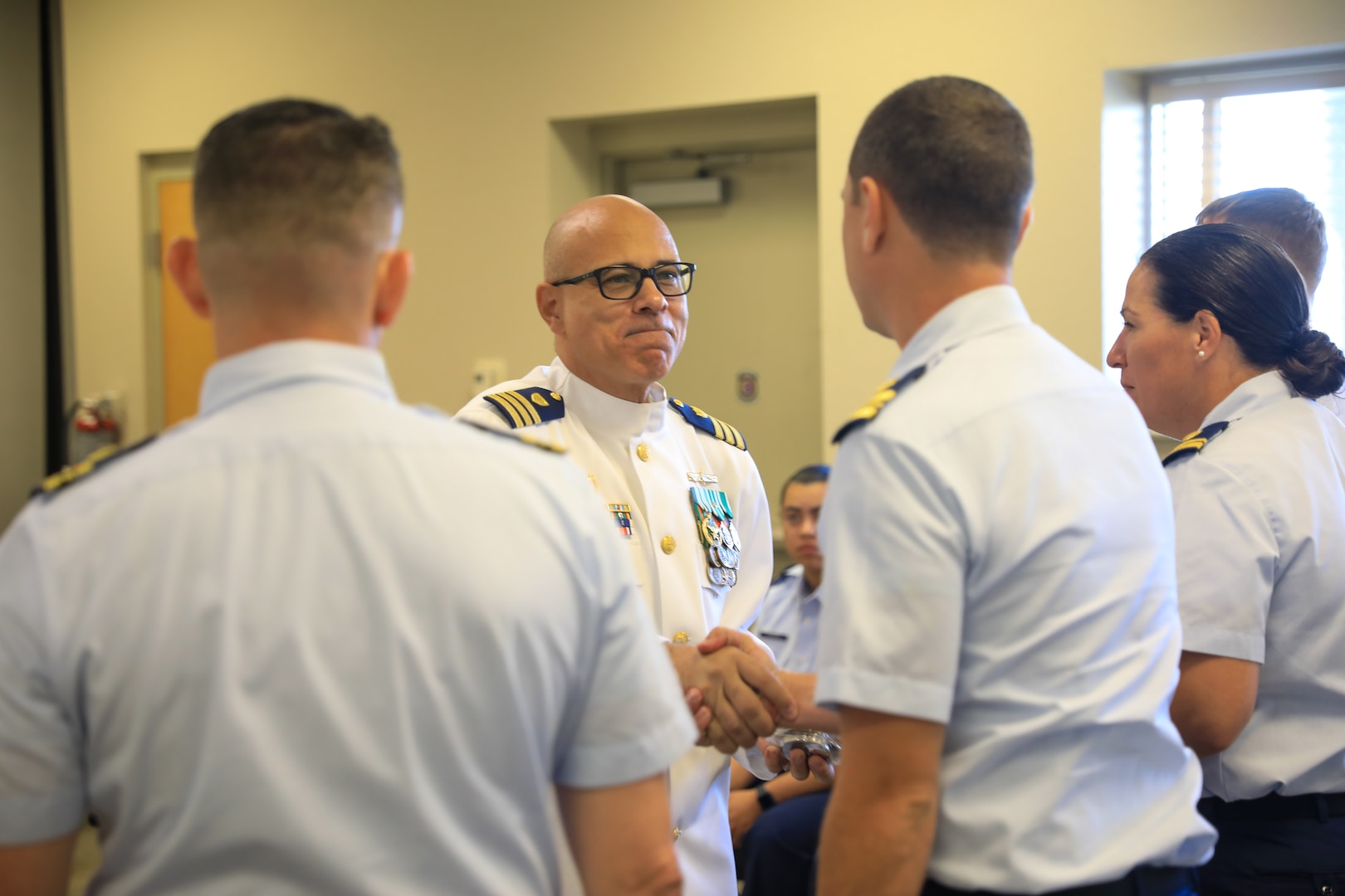 U.S. Coast Guard Port Security Unit 308 (PSU 308) held a change of command ceremony, Saturday, at the Gulfport Combat Readiness Training Center. Cmdr. Jeffery Yoder relieved Cmdr. Paul Green as the commanding officer of PSU 308. Capt. Danielle Shupe, Deputy Chief for Operations, Pacific Area, presided over the ceremony.