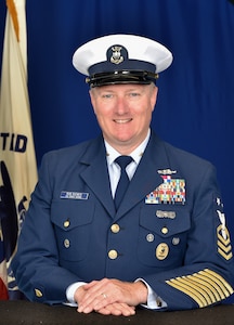 Official portrait for MCPO Coast Guard 1st District  Robert Riemer.