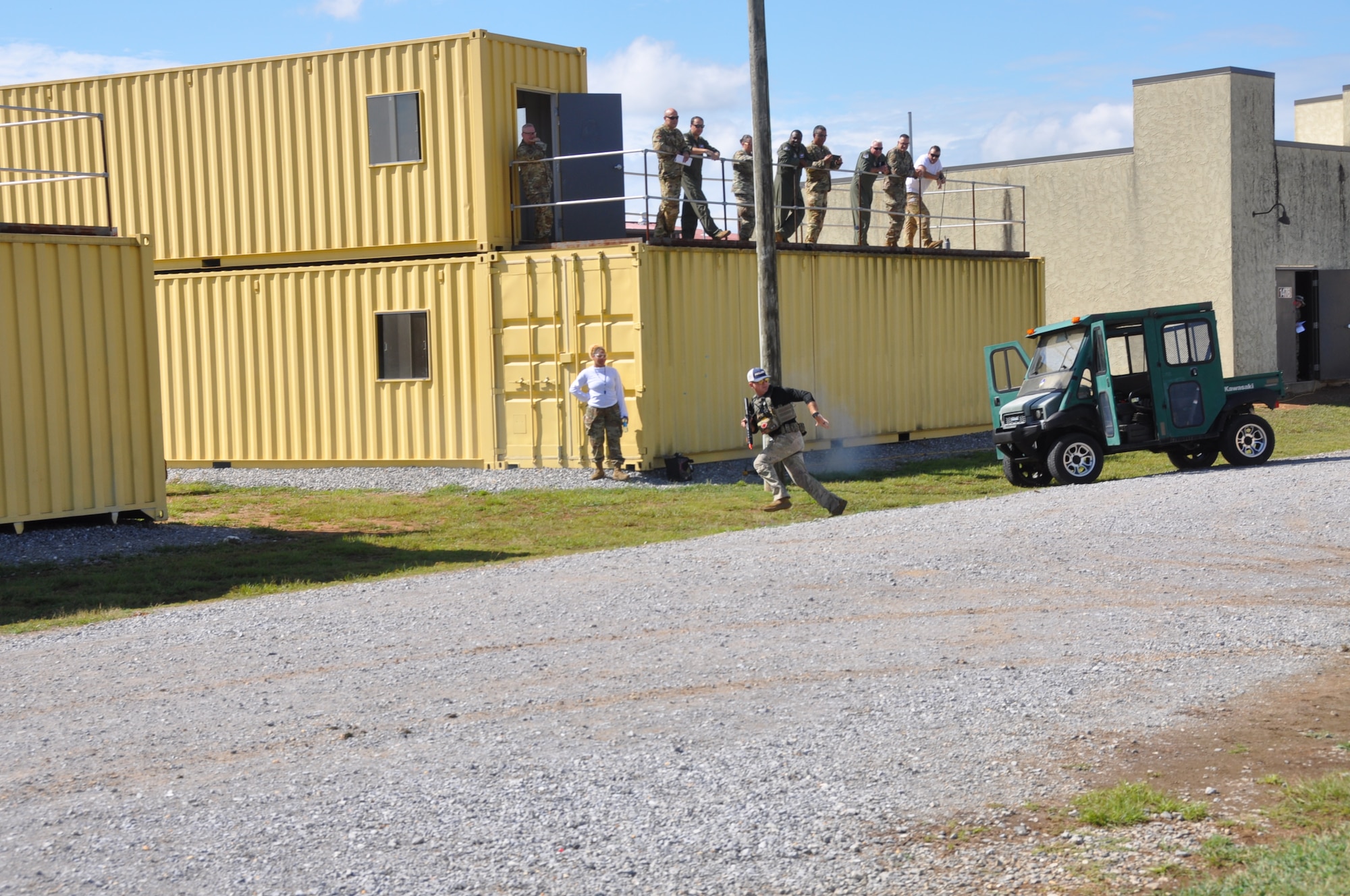 people participate in an exercise