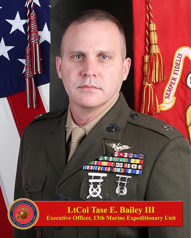 Lieutenant Colonel Tase E. Bailey III I Marine Expeditionary Force Biography