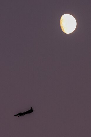 A U.S. Air Force 99th Reconnaissance Squadron TU-2S Dragon Lady performs touch-and-goes at dusk on Beale Air Force Base, California, Aug. 15, 2024.