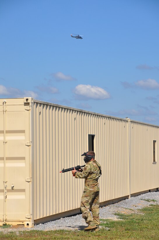 an MH-139A Grey Wolf participates in an exercise