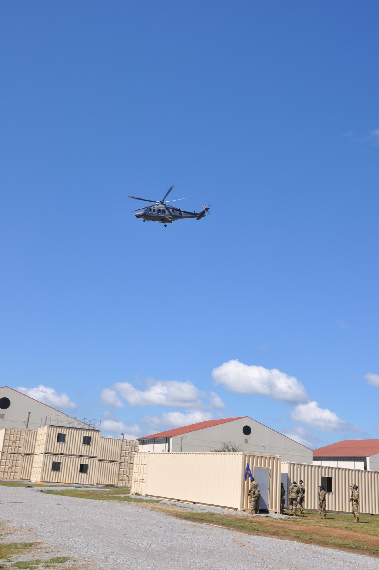 an MH-139A Grey Wolf participates in an exercise