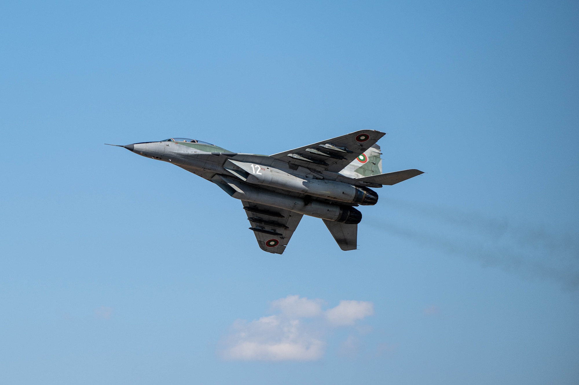 a plane flies