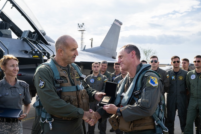 a gift is exchanged between two different militaries