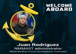 The Naval Medical Forces Development Command welcomed Juan Rodriguez to the team as an administrator for its Navy Medical Modeling and Simulation Training Program, September 24, 2024. (U.S. Navy graphic by Malcolm McClendon).