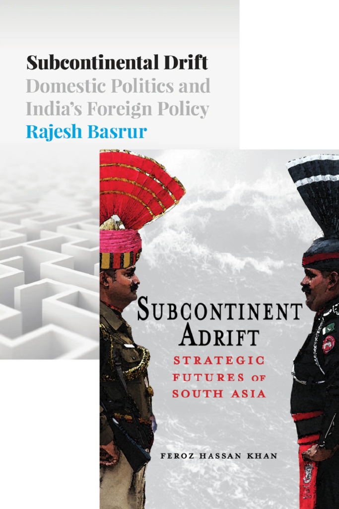 Cover from the Review Essay: Exploring Strategy in India: Rajesh Basrur's Subcontinental Drift: Domestic Politics and India’s Foreign Policy and Feroz Hassan Khan's Subcontinent Adrift: Strategic Futures of South Asia