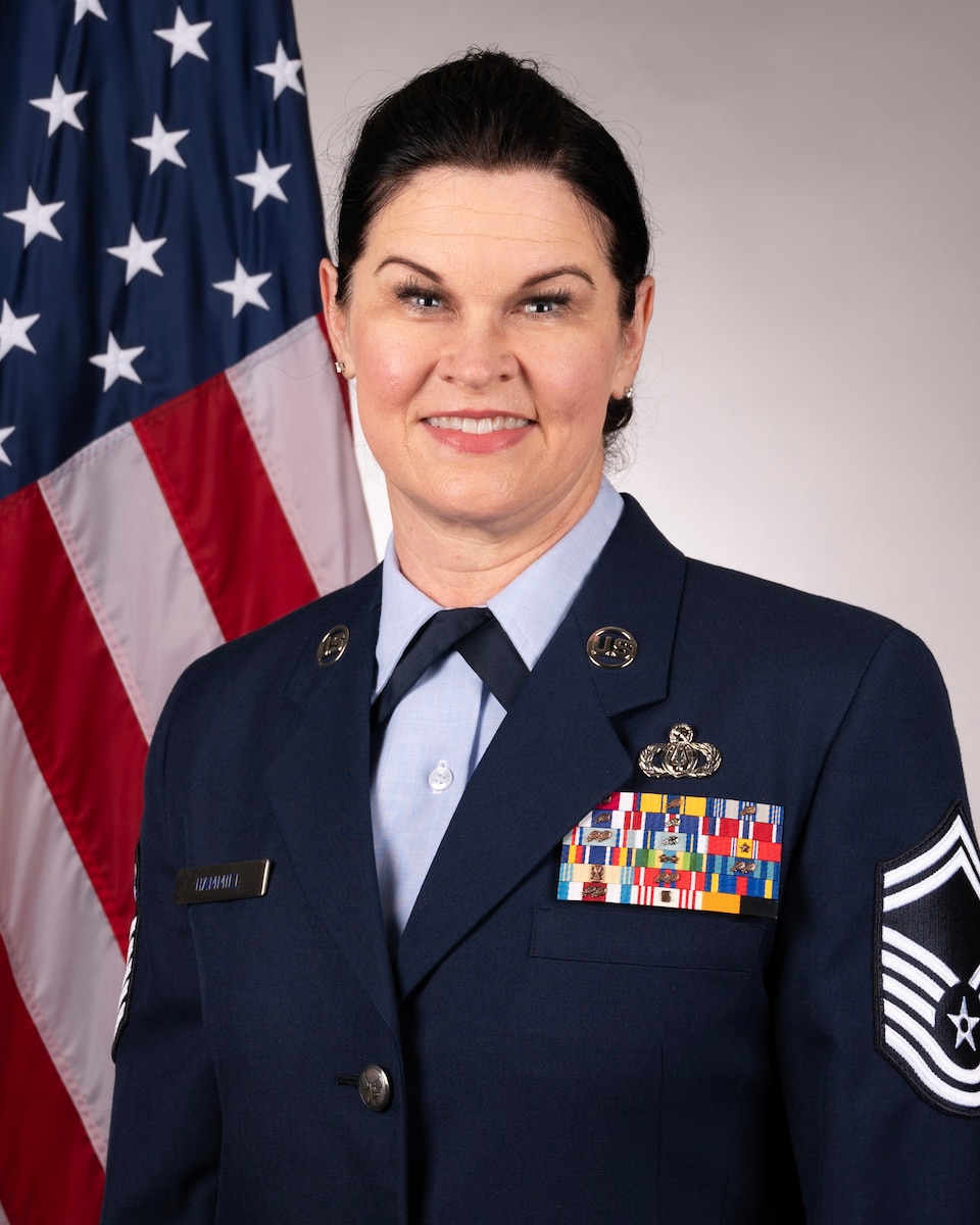 Senior Master Sergeant Kristen Hammiel Service Dress Photo