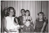 U.S. Air Force Gen. Jerome Francis O'Malley, 9th Strategic Reconnaissance Wing former commander, poses for a family portrait during his youth at Beale Air Force Base, California, in 1965.