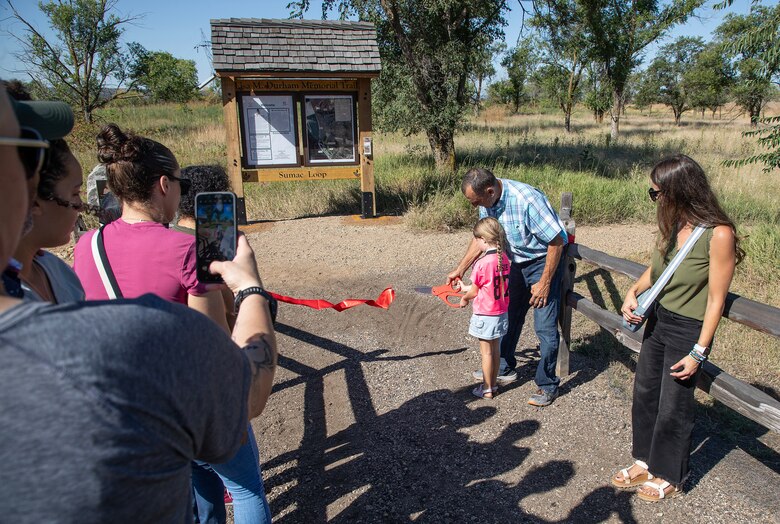 A photo from the Lisa M. Durham Memorial Trail Dedication.