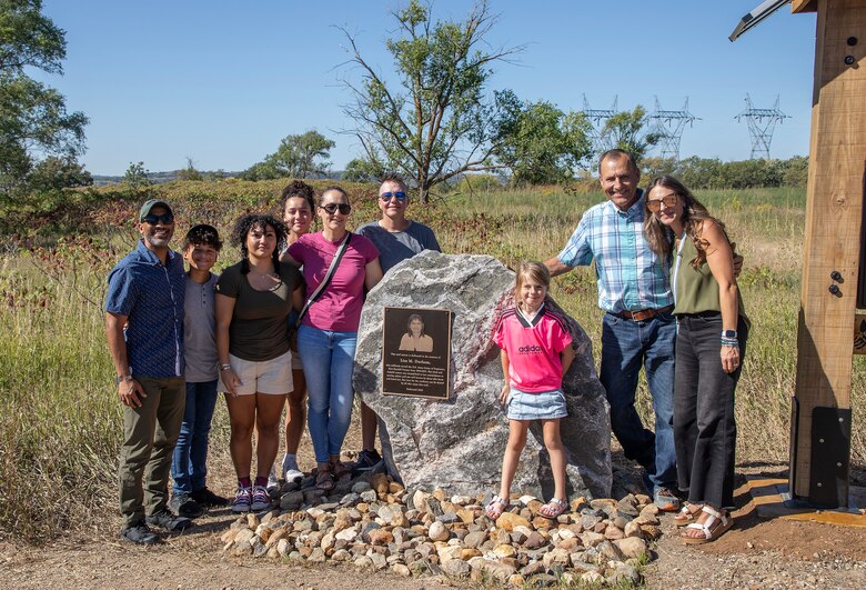 A photo from the Lisa M. Durham Memorial Trail Dedication.