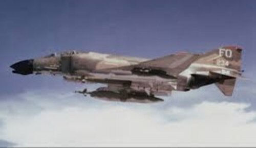 F-4s of the 8th Tactical Fighter Wing flying in the sky