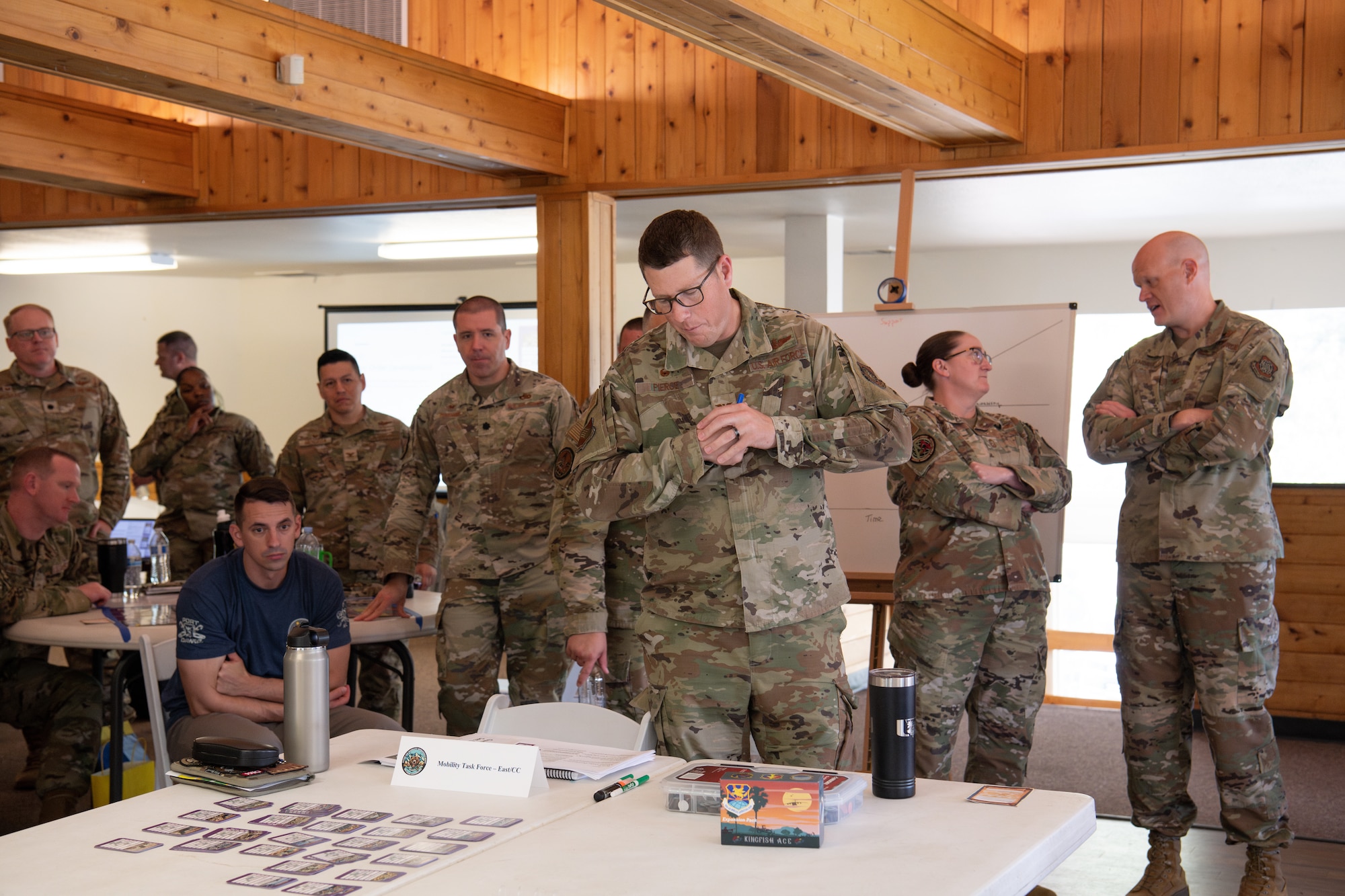 Photo of leaders playing Kingfish ACE board game.