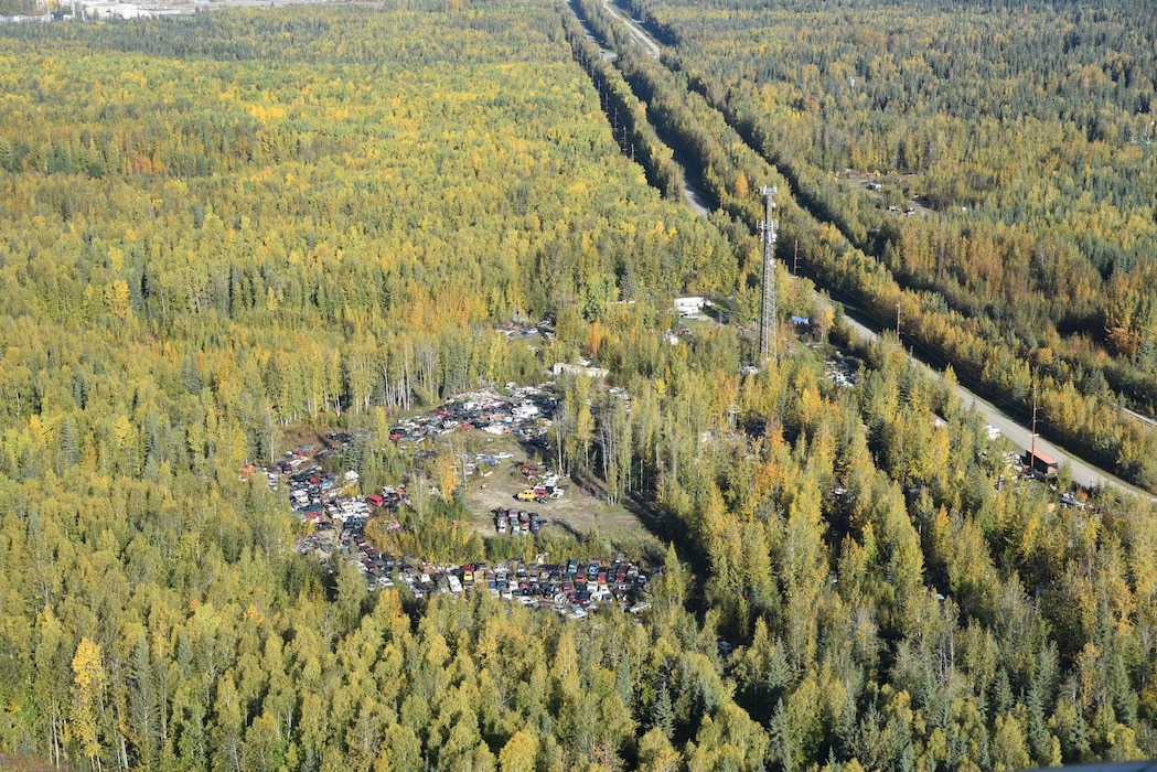 In early September, U.S. Army Corps of Engineers - Alaska District real estate specialists, Brinda Hazard, and Ashley Cox, conducted a flyover of land the organization is set to acquire to help the USACE Engineering Research and Development Center expand the permafrost tunnel near Fairbanks. Furthermore, the team took the opportunity to conduct a compliance inspection near the district's Chena River Lakes Flood Control Project near North Pole.