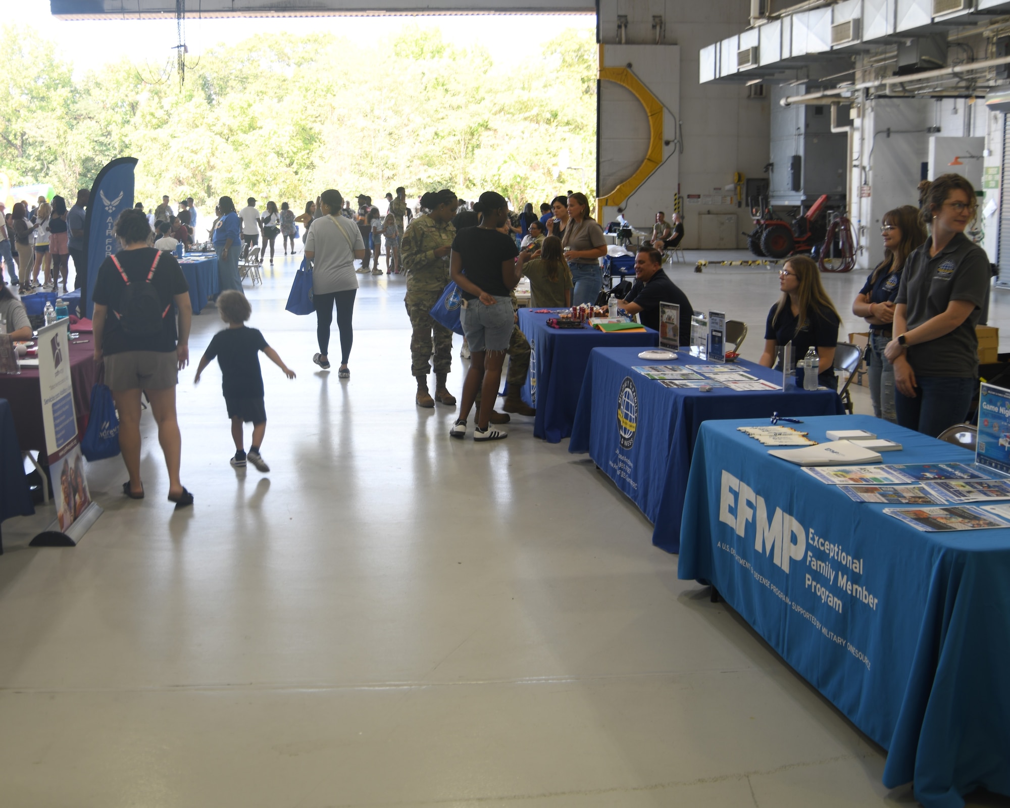 The 459th Air Refueling held its annual family day during the September 2024 UTA at Joint Base Andrews, Md., to provide wing Airmen and their families an opportunity to unwind, share in comradery, and to get to know each other. The servicemember volunteers and business supporters from the local community made this event a success. (U.S. Air Force photo by Lt. Col. Timothy Smith)