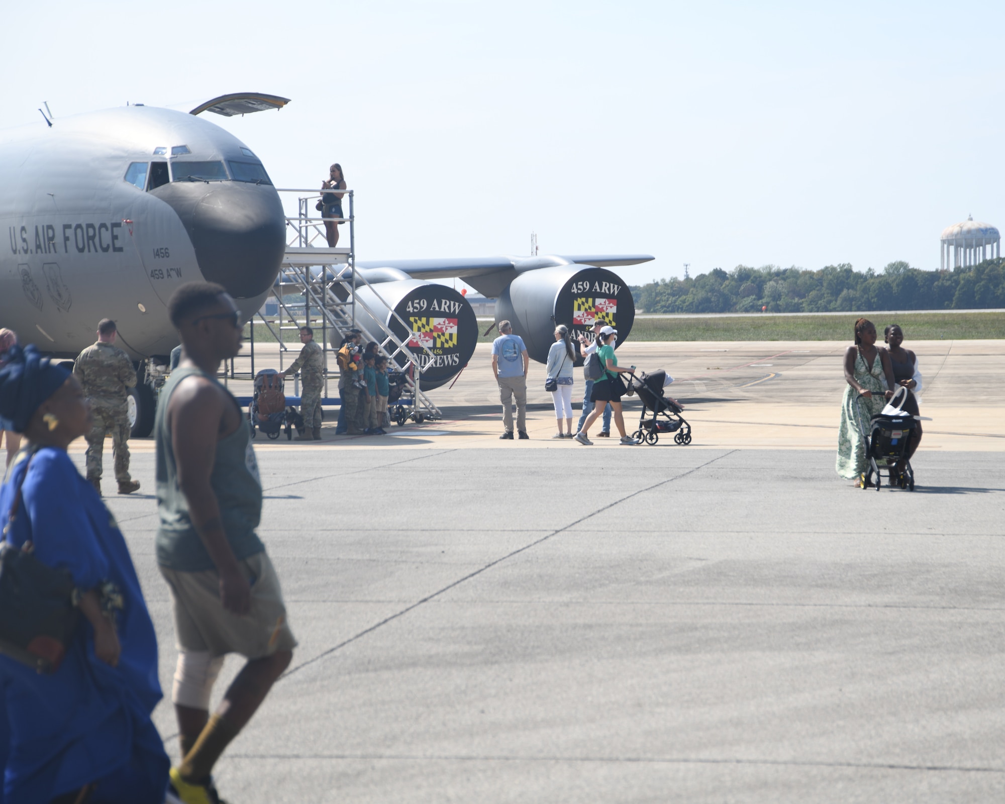 The 459th Air Refueling held its annual family day during the September 2024 UTA at Joint Base Andrews, Md., to provide wing Airmen and their families an opportunity to unwind, share in comradery, and to get to know each other. The servicemember volunteers and business supporters from the local community made this event a success. (U.S. Air Force photo by Lt. Col. Timothy Smith)