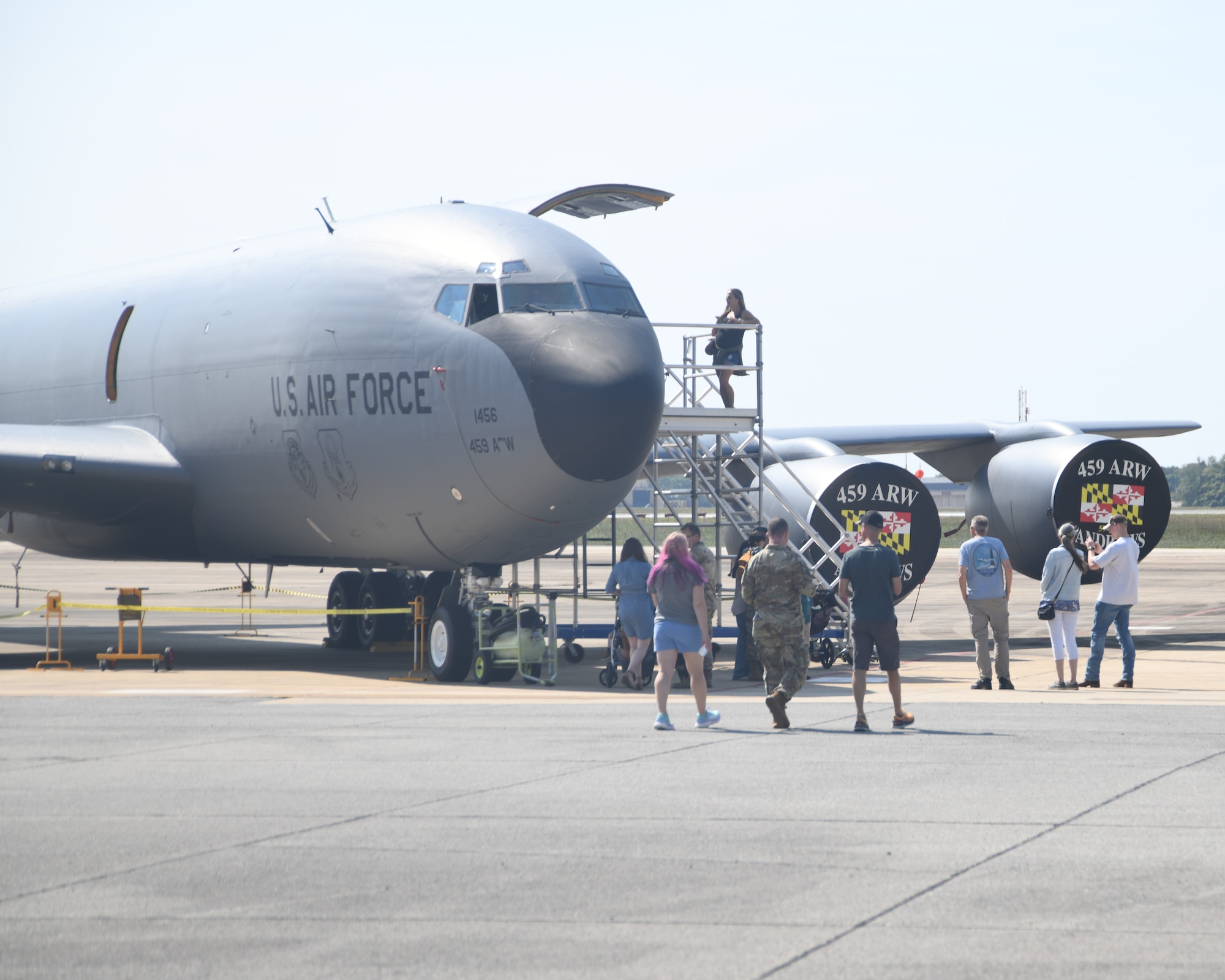 The 459th Air Refueling held its annual family day during the September 2024 UTA at Joint Base Andrews, Md., to provide wing Airmen and their families an opportunity to unwind, share in comradery, and to get to know each other. The servicemember volunteers and business supporters from the local community made this event a success. (U.S. Air Force photo by Lt. Col. Timothy Smith)