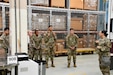 Members of the 362nd Medical Logistics Company are pictured on a tour of the U.S. Army Medical Materiel Center-Korea warehouse. The Army Reserve unit out of Sacramento, California, completed deployment training during Ulchi Freedom Shield, an annual joint training exercise on the Korean Peninsula that took place in August.