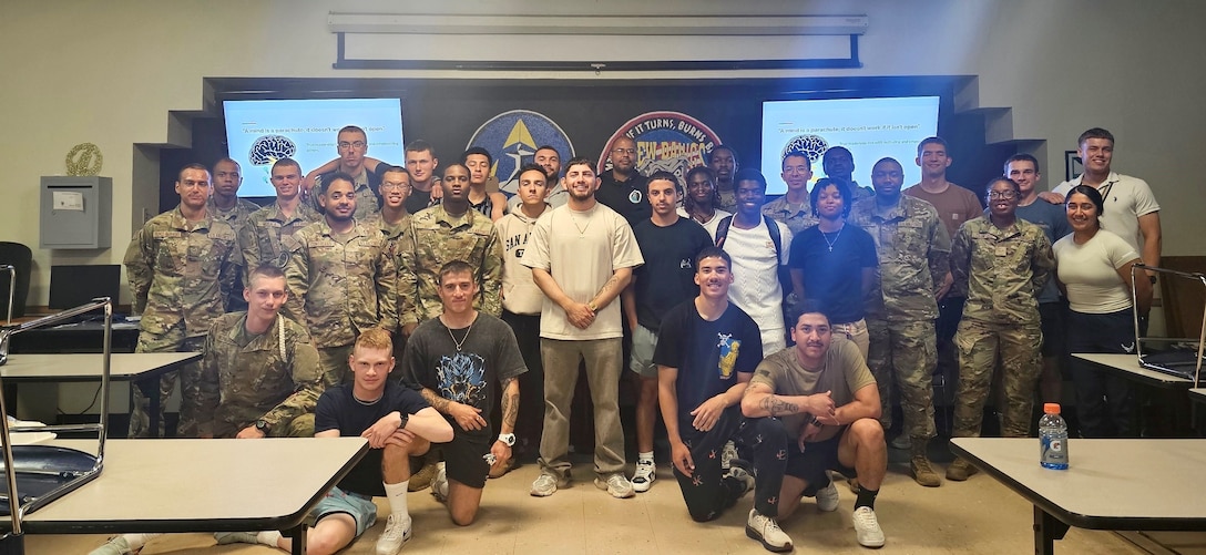 Students pose for a photo