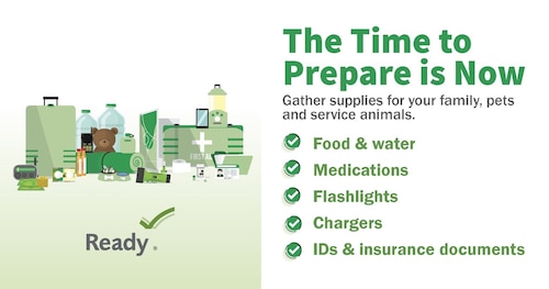 Image of emergency supplies.