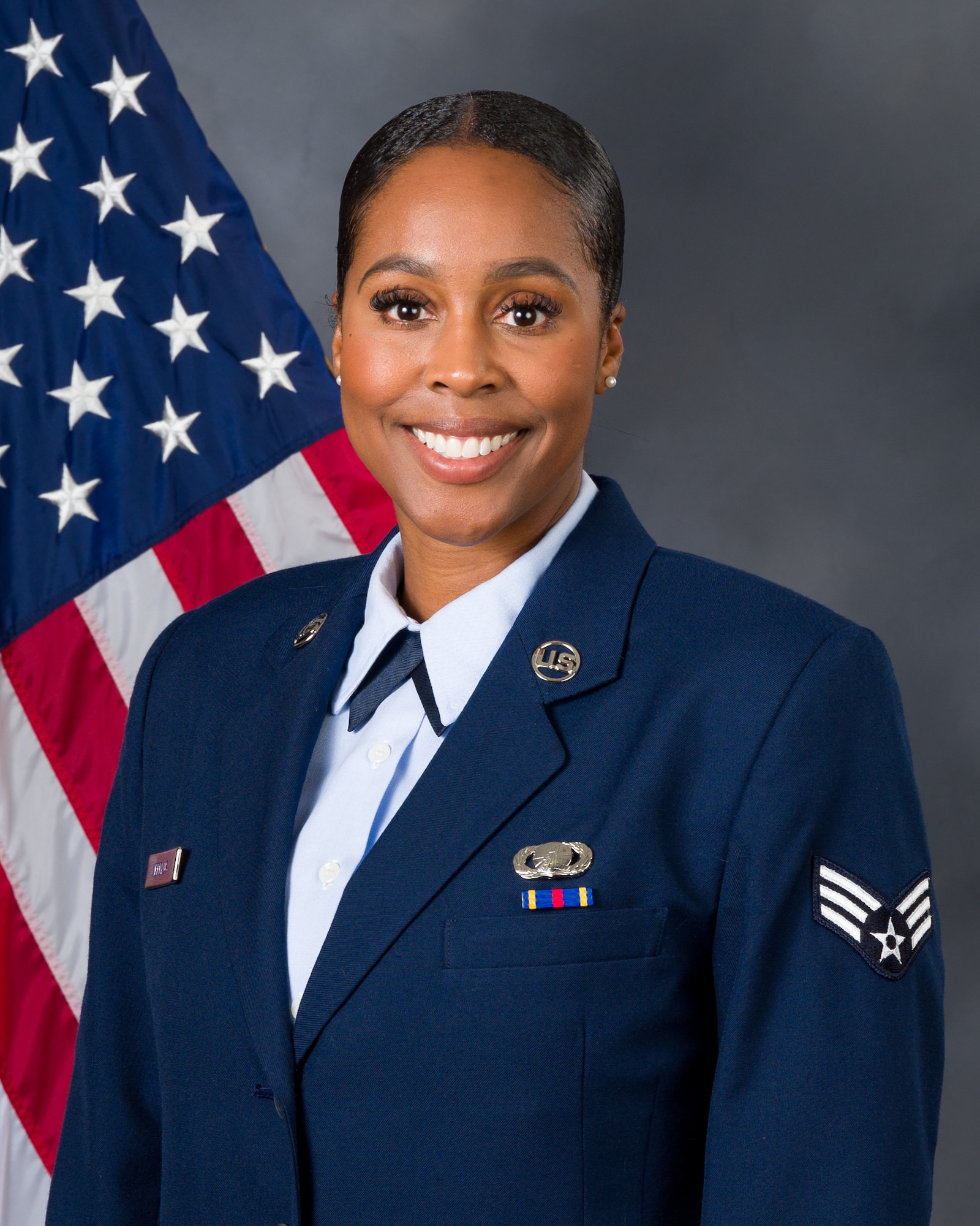 SrA Merelus divides her time between her military role and participating in the Ms. Black USA pageant.