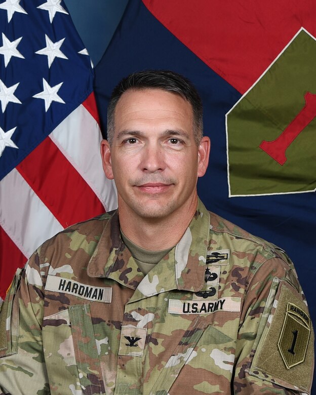 Colonel Matthew J. Hardman commissioned as an Infantry Officer after graduating from Davidson College in May of 1997. Since then, he has served in and led Light, Airborne, Stryker, and Mechanized/Armor formations.COL Hardman served as a lieutenant in 1st Battalion, 23rd Infantry during its transition from a Mechanized to Stryker Infantry formation and as a staff officer and company commander in 2nd Battalion, 505th PIR.Key Staff assignments he has served include the Executive Officer/Research Director for the Chief of Staff of the Army's Operation Iraqi Freedom Study Group, the Brigade Executive Officer and Brigade Chief of Current Operations for 1st Brigade, 10th Mountain Division, Battalion Operations Officer for 1st Battalion, 87th Infantry, and as an assistant professor in the Department of History at the United States Military Academy at West Point. COL Hardman commanded 3rd Battalion, 509th PIR "GERONIMO" at Joint-Base Elmendorf Richardson, Alaska. Following this role, other key titles he held previously include serving as the Light Task Force Trainer and the Senior Brigade Combat Team Trainer at the National Training Center at Fort Irwin, California, as well as a National Security Fellow at Harvard University. Recently, he was the Chief of Staff for the Office of Security-Cooperation Iraq at the U.S. Embassy in Baghdad, Iraq, and the Commander of 3rd Brigade, 10th Mountain Division (LI) following that. He has previous deployments to Iraq and Afghanistan.His most recent assignment was at Fort Johnson, LA serving as the Commander of Operations Group (COG) at the Joint Readiness Training Center (JRTC). COL Hardman is a graduate of the U.S. Army's Command and General Staff College. He holds a bachelor's degree in history from Davidson College and a master's degree in history from George Washington University.