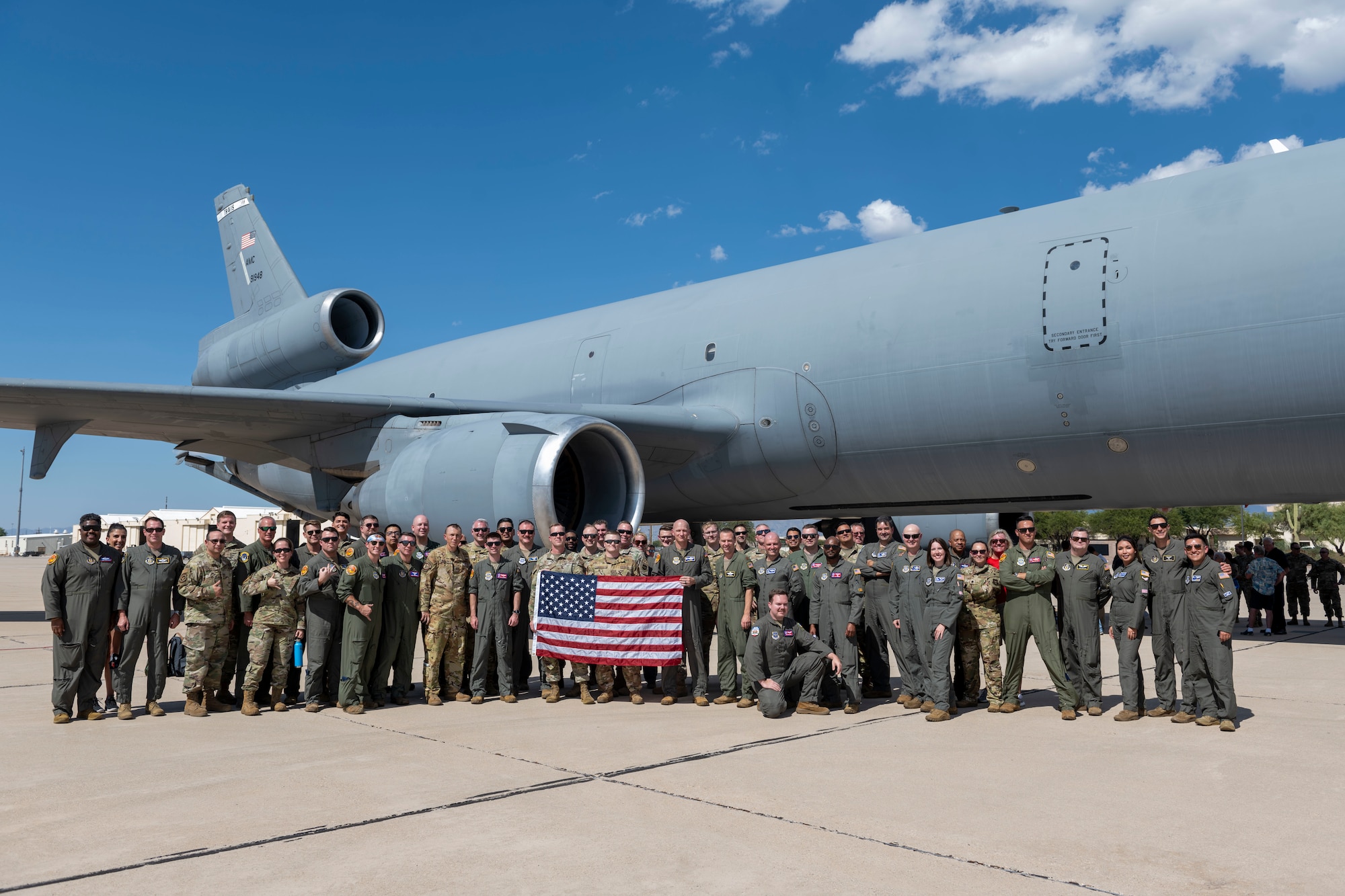 Airmen pose for photo