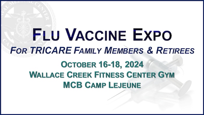 NMCCL is offering a flu shot expo for TRICARE family members and retirees October 16-18. Click for more info!