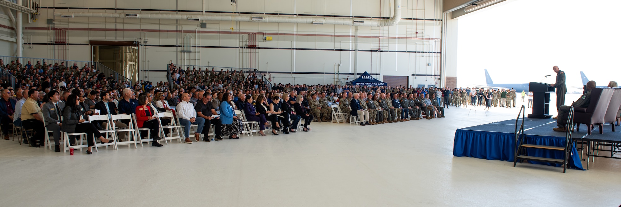 Air Wing commander delivers remarks