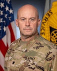 Lt. Col. Jason L. Shick, 45th Finance Center deputy director, poses for a photo at the Maj. Gen. Emmett J. Bean Federal Center in Indianapolis Sept. 15, 2023. The 45th FC serves as the sole Army Financial Management Center and is assigned to the U.S. Army Financial Management Command as the command’s operational arm and early deployer to conduct theater preparation operations. (U.S. Army photo by Mark R. W. Orders-Woempner)