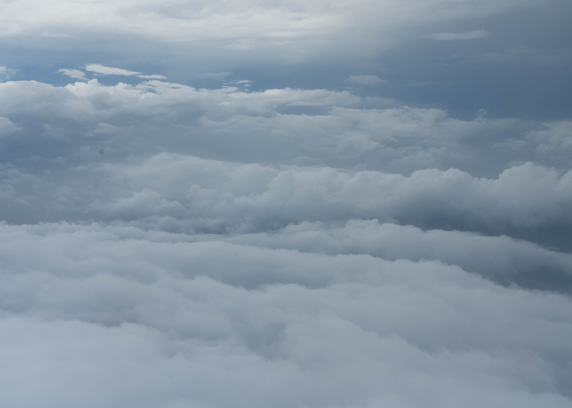 View of Hurricane Helene storm clouds.
