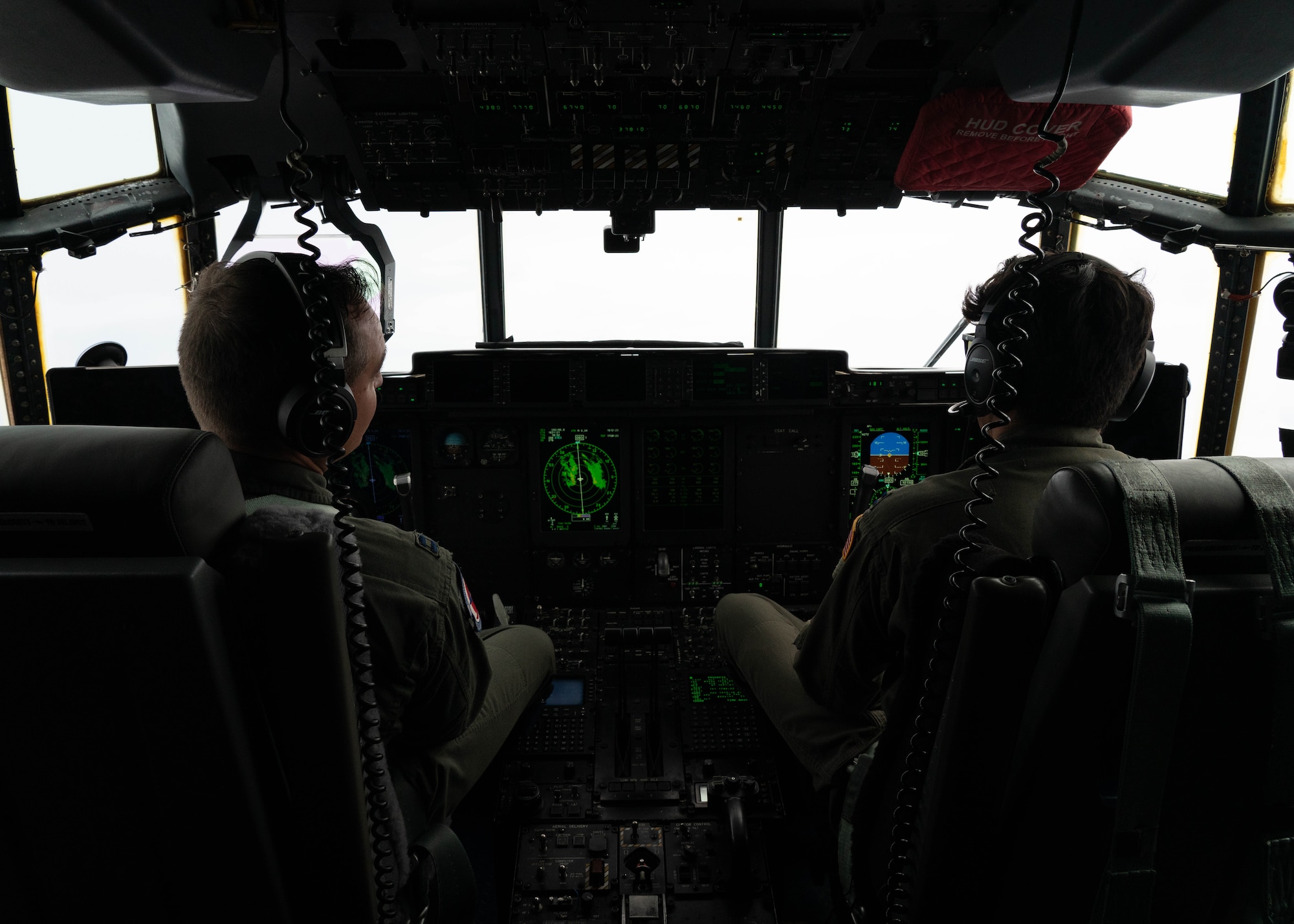 Pilots on the flight deck