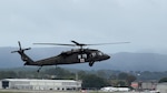 Tennessee National Guardsmen assigned to the 1-230th Assault Helicopter Battalion in Knoxville prepared three UH-60L Black Hawk helicopters and crew for aerial rescue operations in Unicoi County. They came to the aid of more than 50 patients and staff stranded at Unicoi County Hospital due to flooding caused by Hurricane Helene.