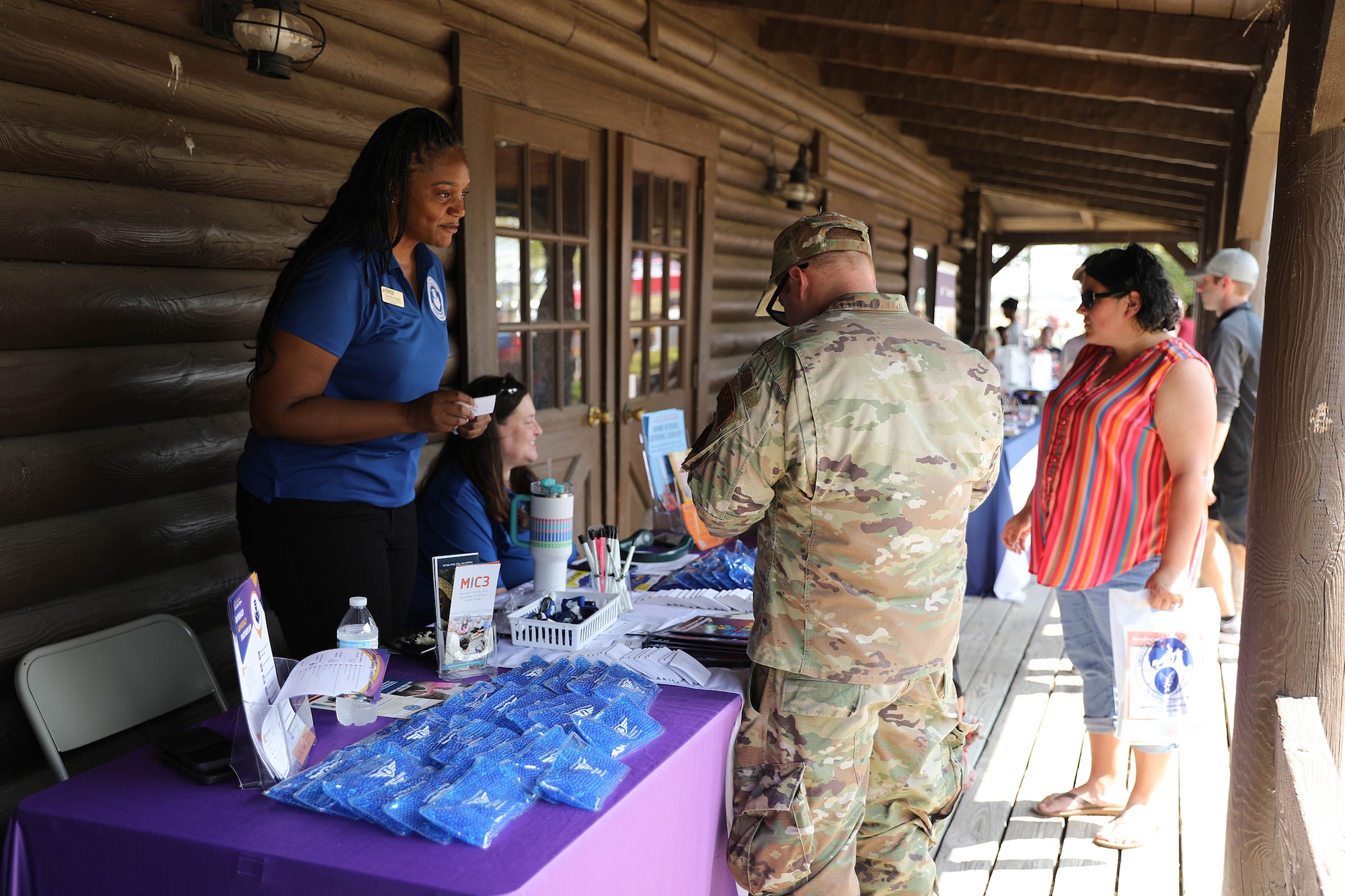 Citizen Airmen from the 445th Airlift Wing, families and friends enjoyed a day of food and fun at the wing’s annual family day tailgate event at Bass Lake on Wright-Patterson Air Force Base, Ohio, Sept. 14, 2024. Participants enjoyed corn hole, children’s bouncy houses, dunk tank, flag football, face painting and other activities. A C-17 Globemaster III static display was available for tours and a DJ was on hand for entertainment. In addition, various helping agencies provided useful information to Airmen and their families. The base USO provided a kids zone for the event.