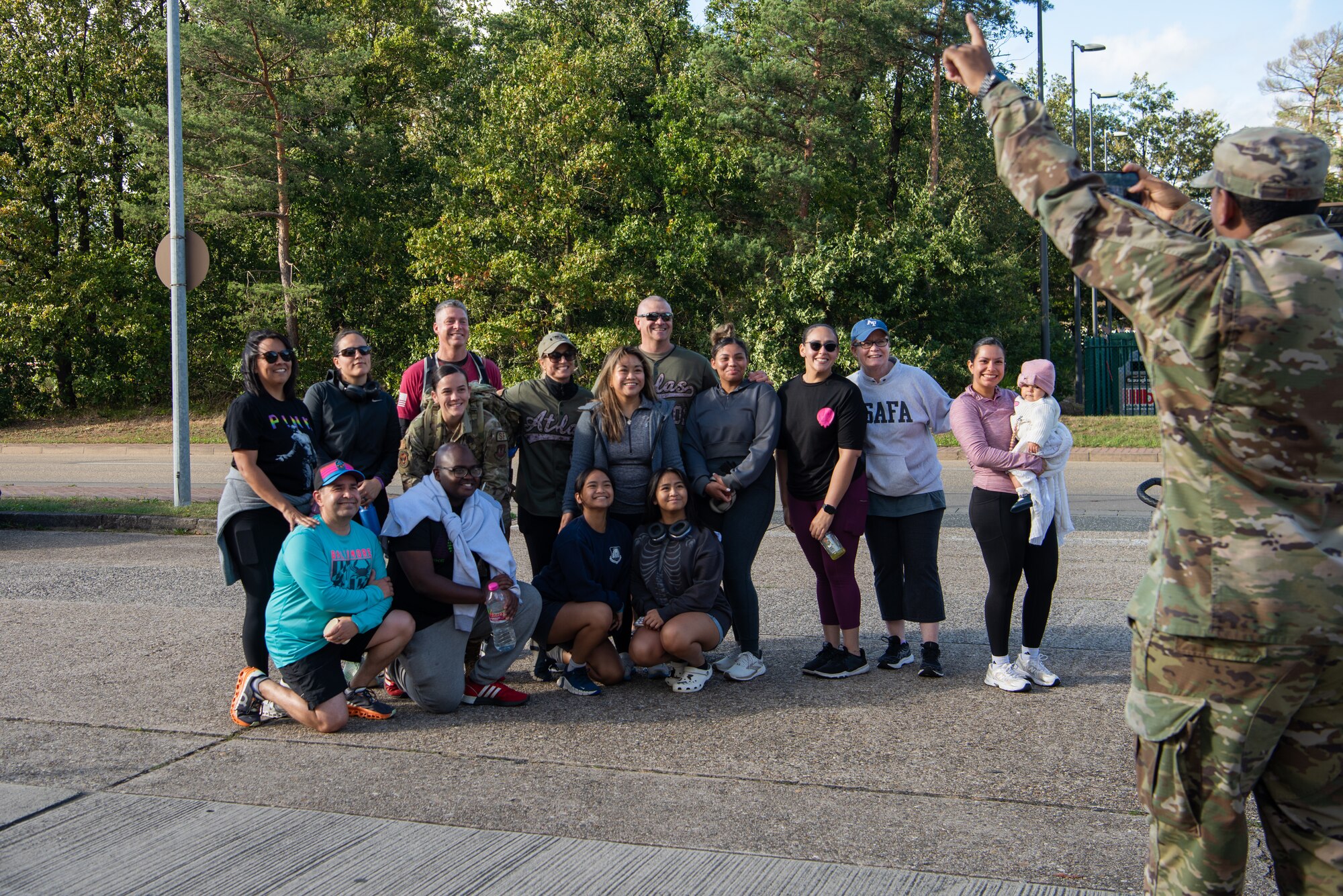 Group gathers for photo.